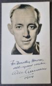 Alec Guinness Signed Photo Postcard