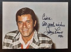 Jerry Lewis Signed Photograph