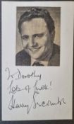 Harry Seacombe Signed Photo Postcard