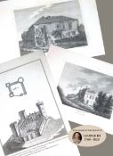Set Of 3 Cambridgeshire Grose Antique 230+ Years Old Copper Engravings.