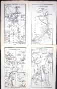 Job-Lot 245-Year-Old Taylor & Skinner 1777 Rare Detailed Ireland Road Maps-24.