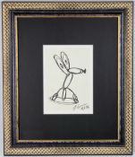 Jeff Koons Original Drawing Signed