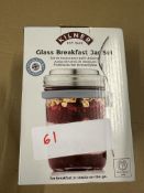 Kilner Glass Breakfast Jar Set