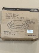Over Mont Cast Iron Skillet Set 3pcs