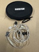 Shure SE215 In-Ear Professional Sound Isolating Headphones Wired Clear