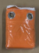 Miulee Orange Curtain Set