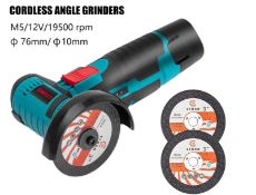 Micro Angle Grinder, Filling Grinder For Diamond Cutting, Wireless Power Tool, 12V