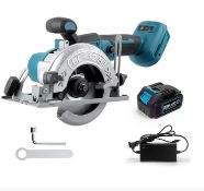 125mm Brushless Circular Saw Cordless Electric Woodworking Saw Adjustable Angle Wood Cuttiing Mac...