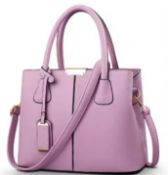 Elevate Your Style with the Ultimate PU Leather Tote Bag! Pink