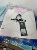 'Head' Golf Polo Shirts - Various Colours & Sizes - Approx 100