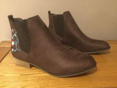 Dolcis “Jean” Chelsea Boots, Size 8, Chocolate - New RRP £49.99