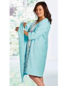 Wholesale Job Lot x 12 Terry Towelling Easy Wrap Bathrobe Lilac Size Medium