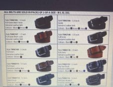 'Tanners' Men's Genuine Leather Belts - Various Sizes - Various Colours - Various Styles