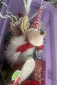 Large Box of Mixed Christmas Decorations