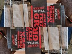 2 Expert Grill BBQ's 1 40cm Round Trolley BBQ & 1 36cm Portable Festival Grill RRP £75+