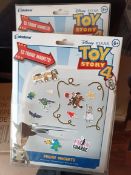Toy Story 4 Fridge Magnets – Set of 53! | Bundle of 15 Packs | Disney Pixar