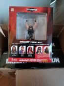 Box of 4 WWE Braun Figure and Magazine Brand New