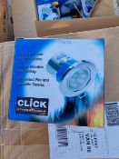 12 Number Brand New Chrome Finished 240Volt 11W Fixed GU10 Compact Fluorescent Downlighters No VA...