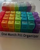 2 Sets of Monthly Pill Organizers