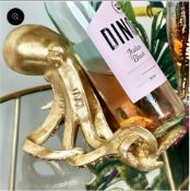 Gold Octopus Wine Bottle Holder