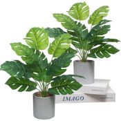 Artificial Potted Plant Pair x 4