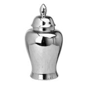 Large Chrome Ginger Jar