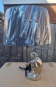 Silver Money Lamp With Shade x 2