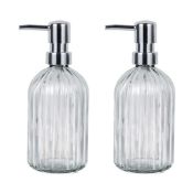 Glass Pump Dispenser Pair x 9