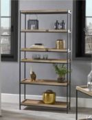 Industrial Wood/Metal Shelving Unit