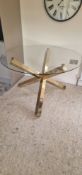 Gold Leg Dining Table 120cm
