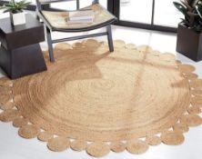 120cm Jute Woven Area Rug
