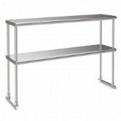 Brand New 122cm Double Tier Stainless Steel Shelf/Prep Work