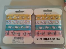 Baby Ribbon From Paperchase. 8 Packs of 4 Ribbons