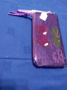 Purple Sequin Designer Pacha Clutch Bag