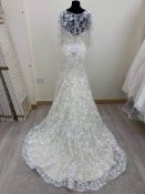 Mary's Bridal Wedding Dress In Size 12 Light Gold