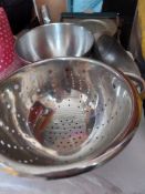 Large Stockpot Style Saucepan, Doilies, Colander