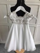 Richard Designs Flower Girl Dress, Size 2, Ivory