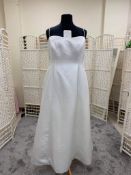 Wedding Dress In Size 28 Ivory Satin
