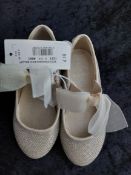 Child's Gold Shoes Size 7