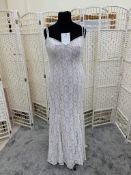 Wedding Dress In Size 14 In Ivory Lace and Cashmere Underlay