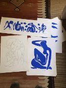 Seven Matisse Cut-Outs Screenprints.