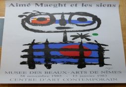 Joan Miro Original Poster, Limited Edition Print Plate Signed