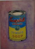 Andy Warhol Mixed Media On Paper Signed, Sealed
