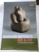 Clearance - Twelve (12) Barbara Hepworth, Hogath, Rubens Etc Tate, National Galleries Ex Posters