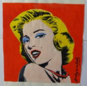 Andy Warhol Mixed Media On Paper Signed, Sealed