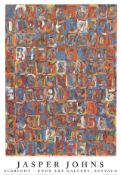 Jasper John 'Numbers In Color' 1976 Exhibition Poster Albright-Knox Art Museum, Buffalo USA