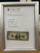 Andy Warhol, One Dollars, 1976, Signed, Stamped
