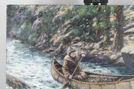 Rare Original Painting By The Late English Artist Joel Kirk.