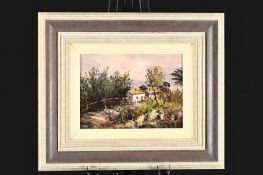 Framed Oil On Canvas