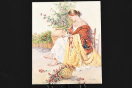 Original Oil On Canvas Female Study